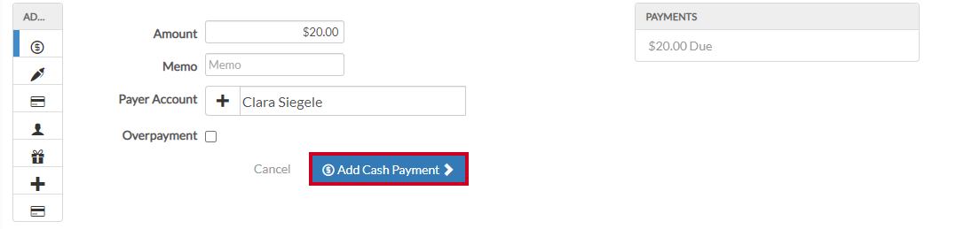 add payment