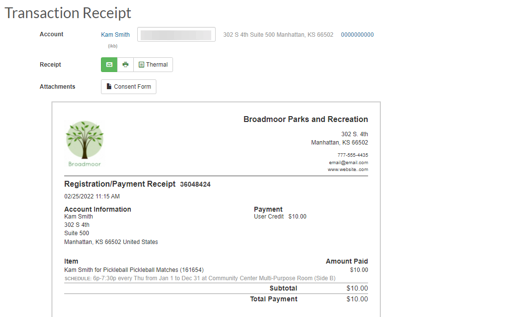 receipt