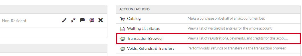 transaction browser