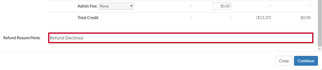 refund fields