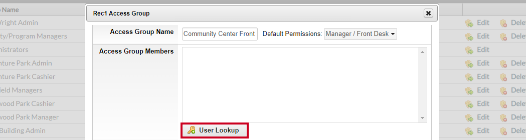 user lookup