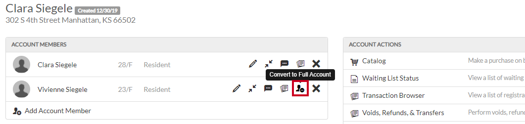 convert to full account