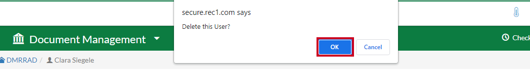ok delete