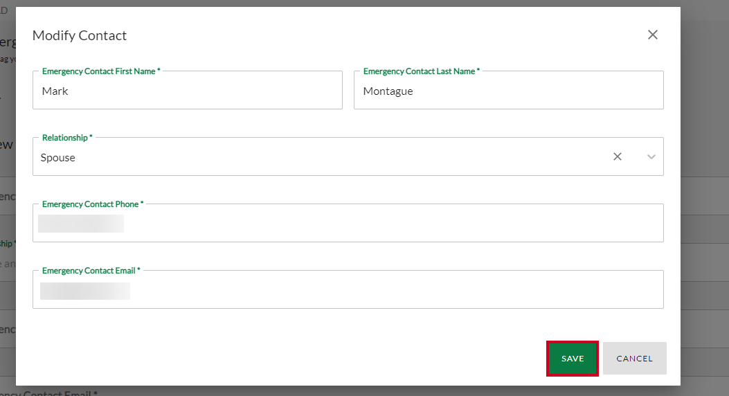 save contact