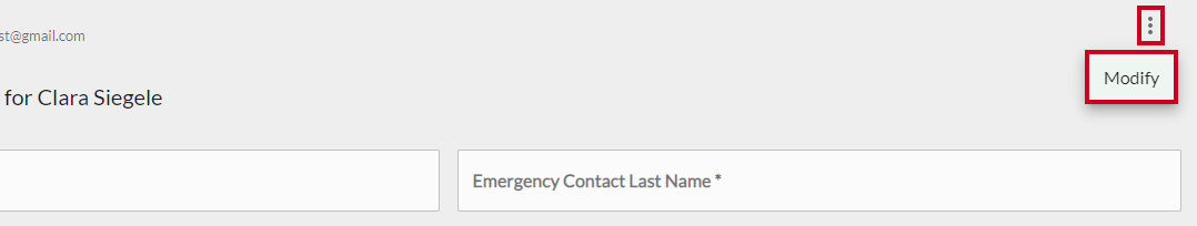 modify contact