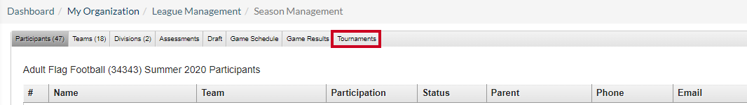 tournaments