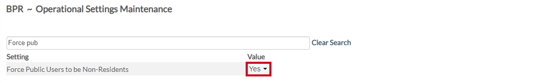 yes force setting