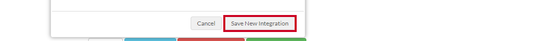 save new integration