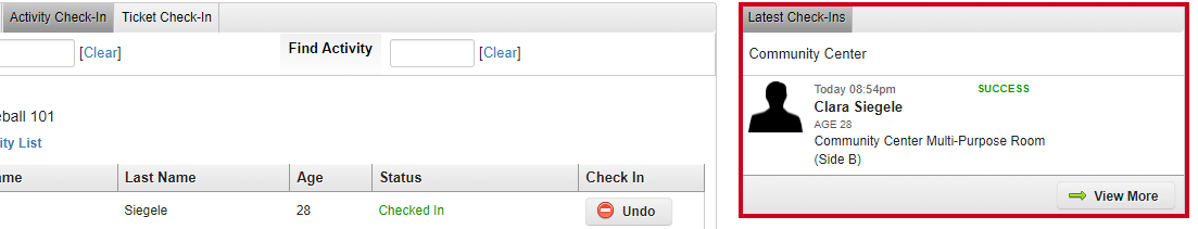 latest check-ins
