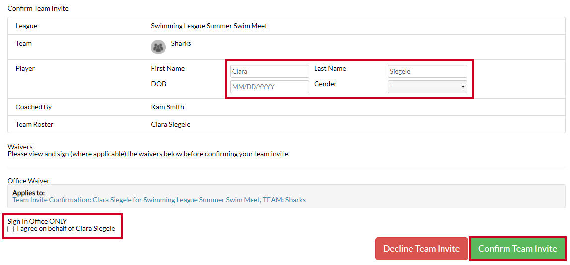 confirm team invite