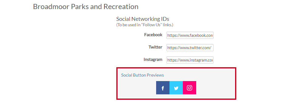 social button previews