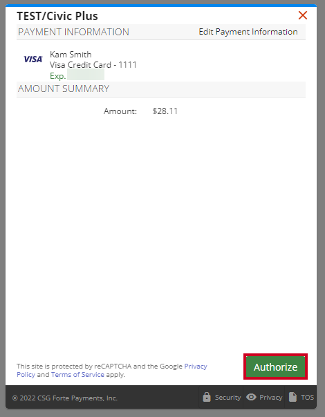 authorize