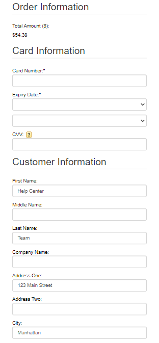 payment detail
