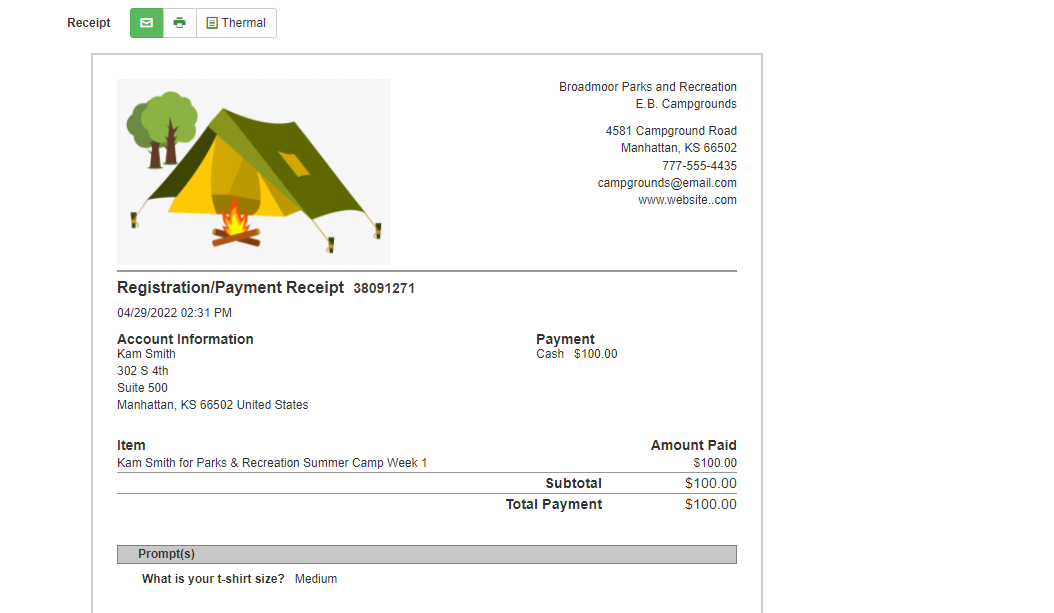 receipt