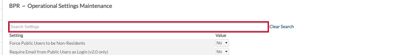 Search box
