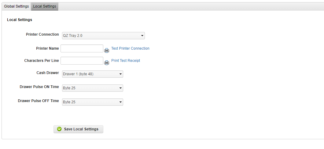 printer option settings