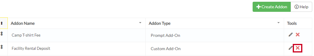 remove addon