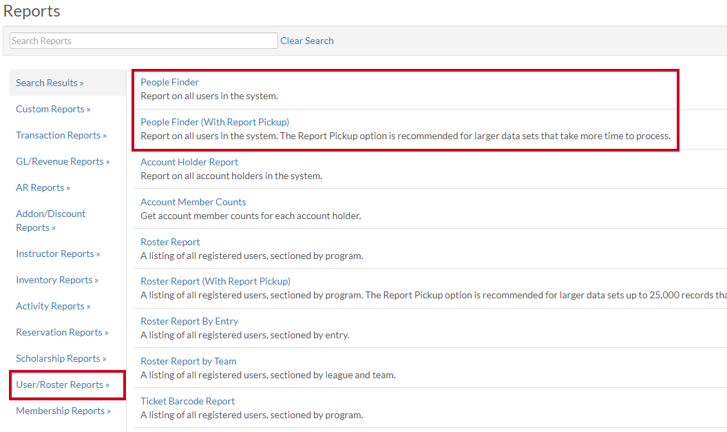 people finder report